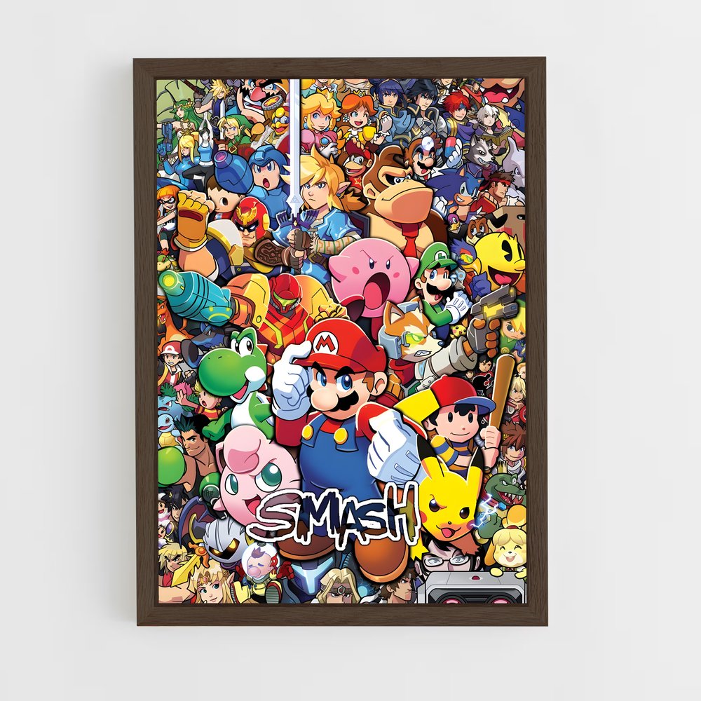 Poster Smash Legend – affiche Super Smash Bros (vue 5)